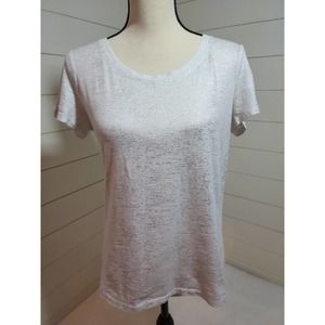 Chico sized 0 silver sparkle, short sleeved silver button on sleeves